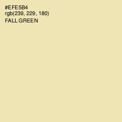 #EFE5B4 - Fall Green Color Image